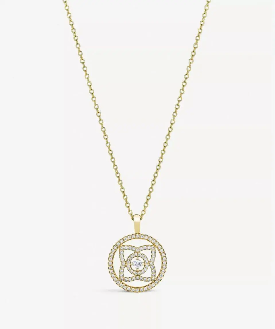Náhrdelník De Beers - Enchanted lotus medal pendant