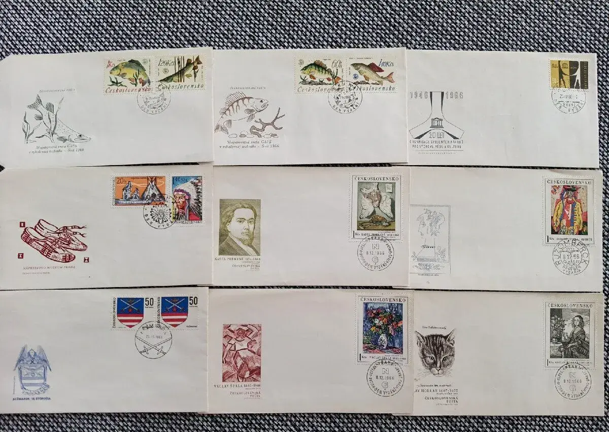 FDC obálky - Československo