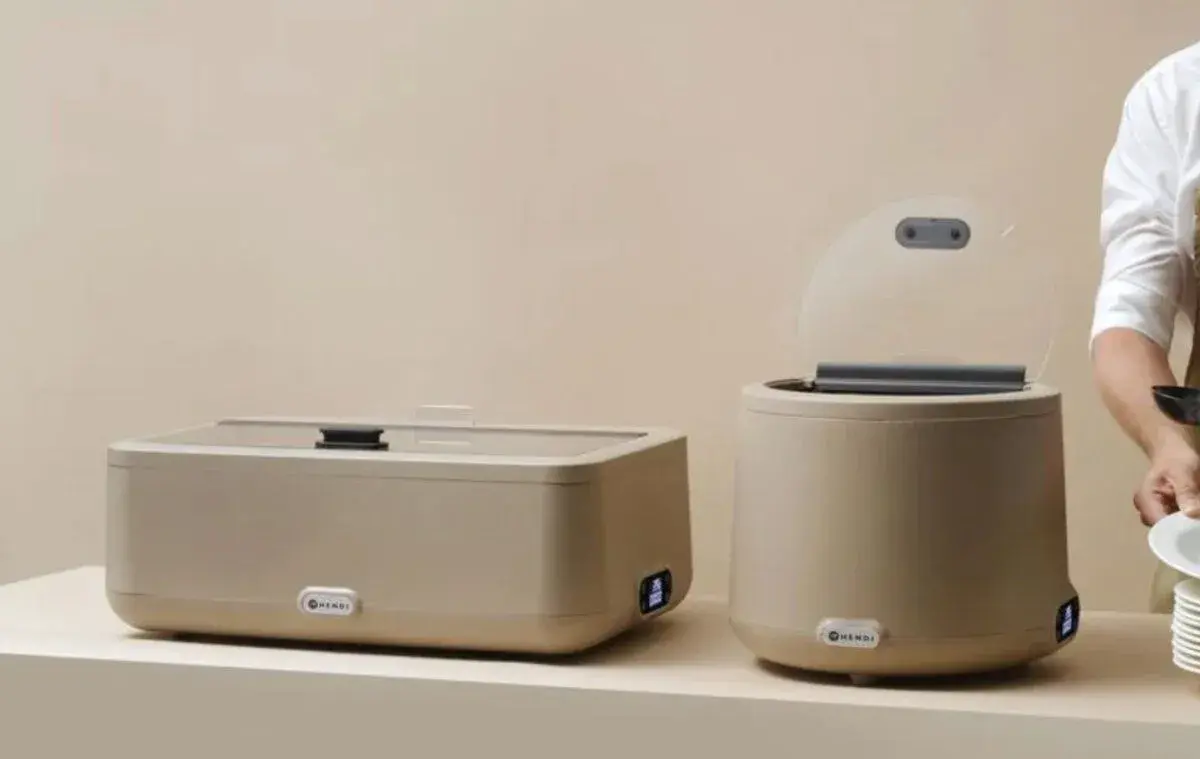 OHŘÍVACÍ VANA / CHAFING DISH HENDI + OHŔÍVAČ POLÉVKY SET