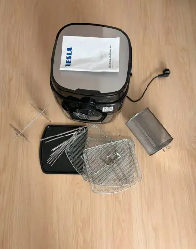 TESLA AirCook & Grill QG800 WiFi – minimálně používaná