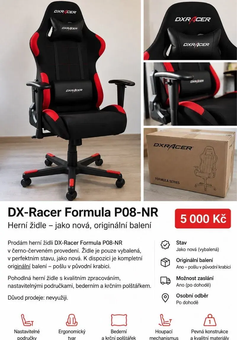 Herní židle DXRACER Formula