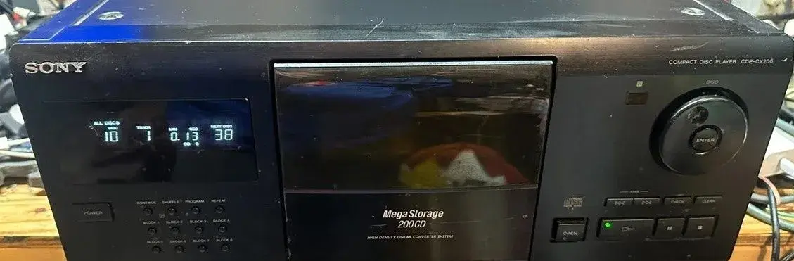 Sony CDP-CX200 CD Player mega storage na 200 CD
