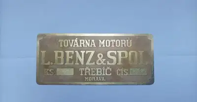 Výrobní štítek Benz