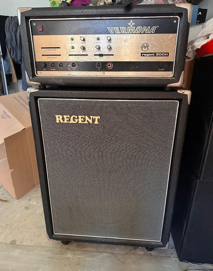 Historická aparatura VERMONA Regent 300H + reprobox Regent –