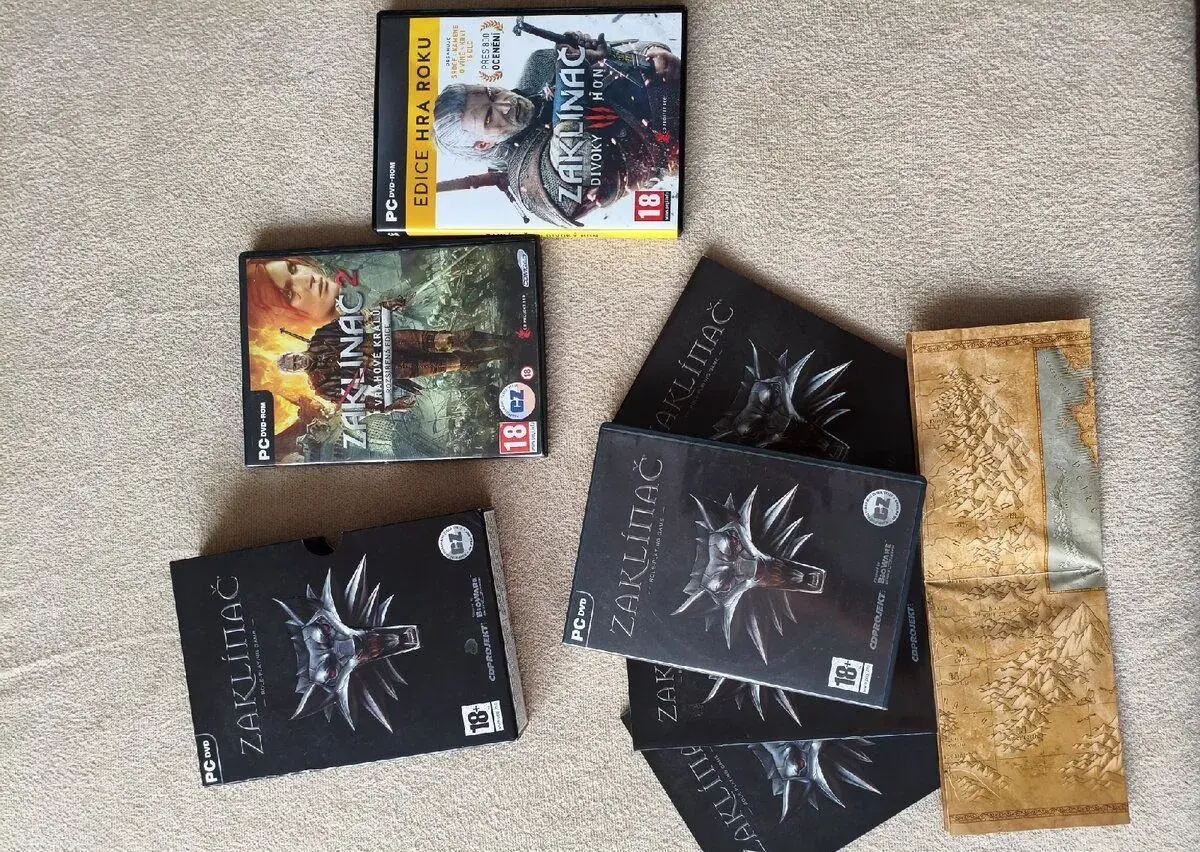 PC hry The Witcher 1,2,3 Zaklínač 1,2,3