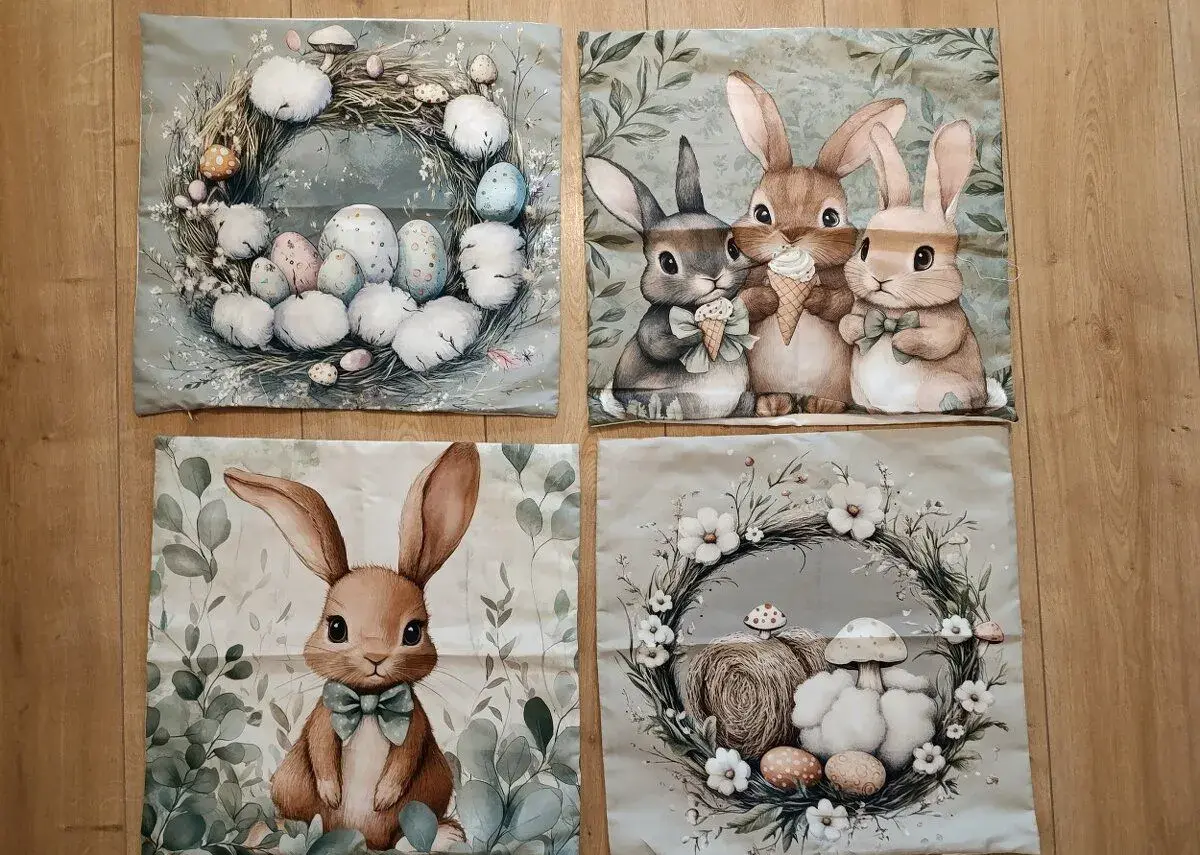 Velikonoční potah na polštář 45x45cm