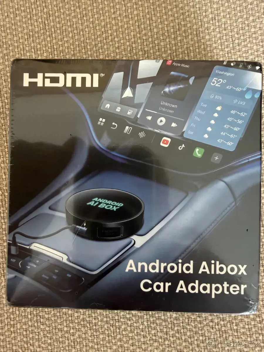 Android AI Box PCS61 – nový, CarPlay, HDMI