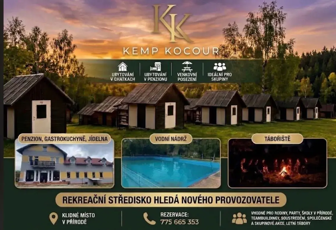 Rekreační středisko,kemp,penzion,letní tábory, ubytování