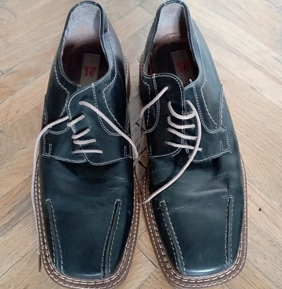 Pánské kožené hnědé polobotky / boty