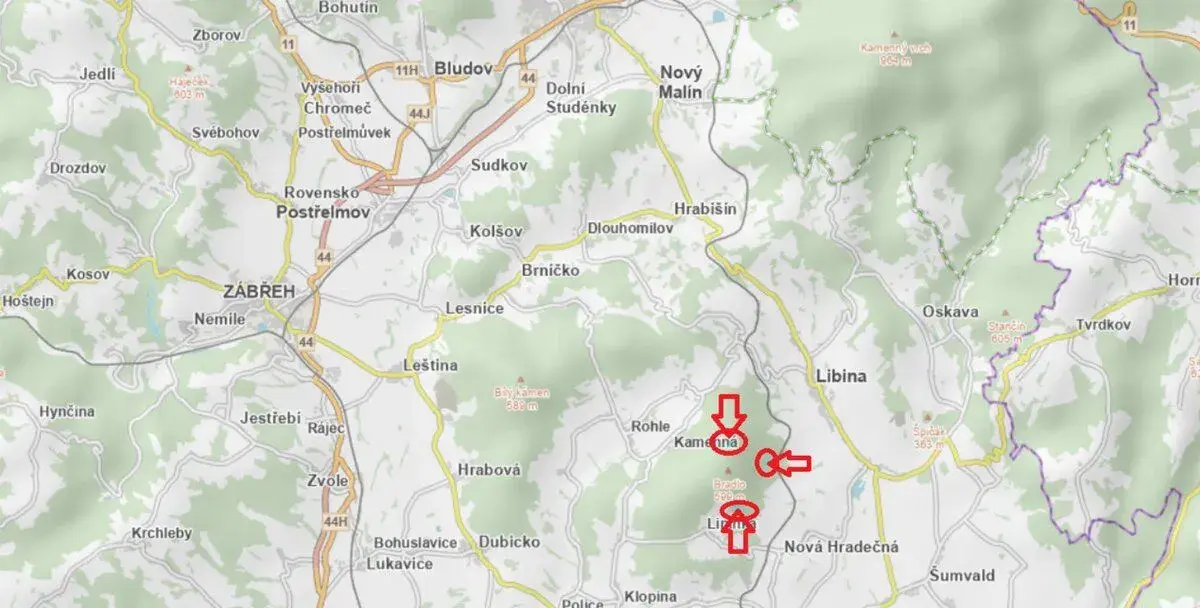 Prodej lesních pozemků k.ú. Nová Hradečná (2)
