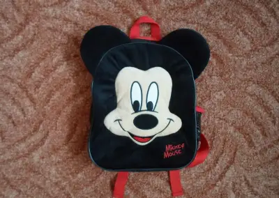 Černý batoh batůžek Mickey Mouse