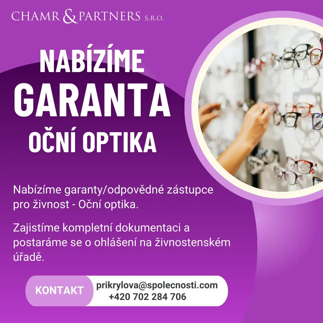 Odpovědný zástupce pro oční optiku