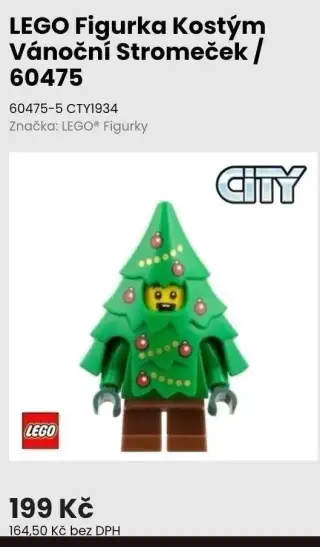 Lego® Minifigurka Kostým Vánoční Stromeček - nové