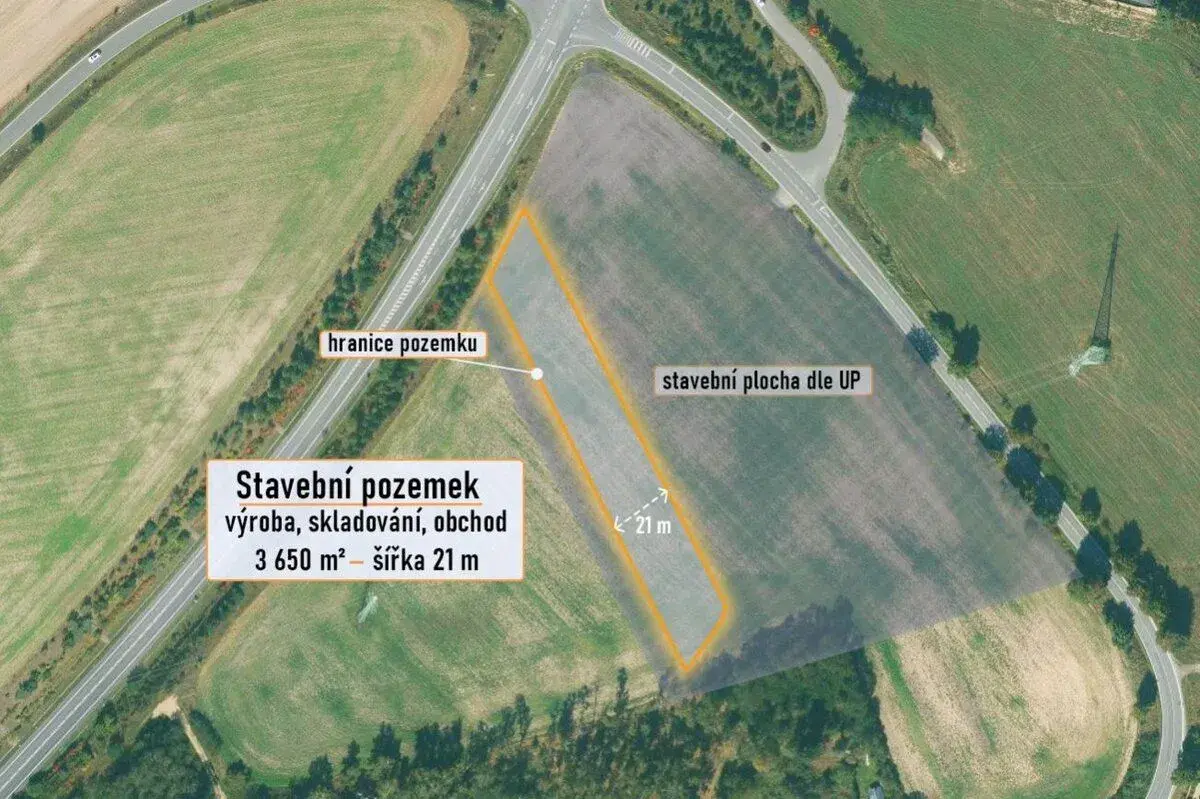 Pozemek, komerční, prodej, Třemošná, Plzeň sever