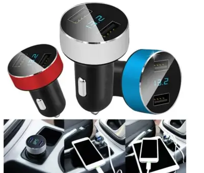 Autonabíječka 2x usb + display napětí baterie
