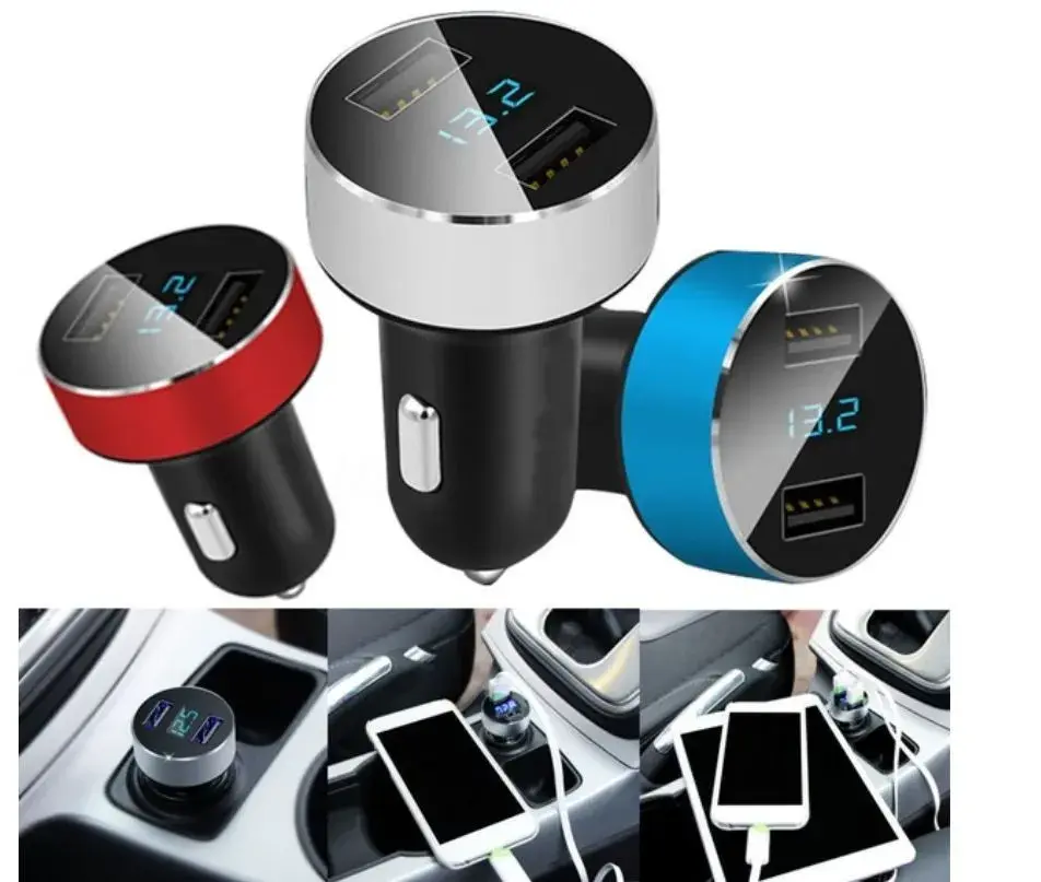 Autonabíječka 2x usb + display napětí baterie