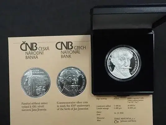 200 Kč Jan Jessenius proof