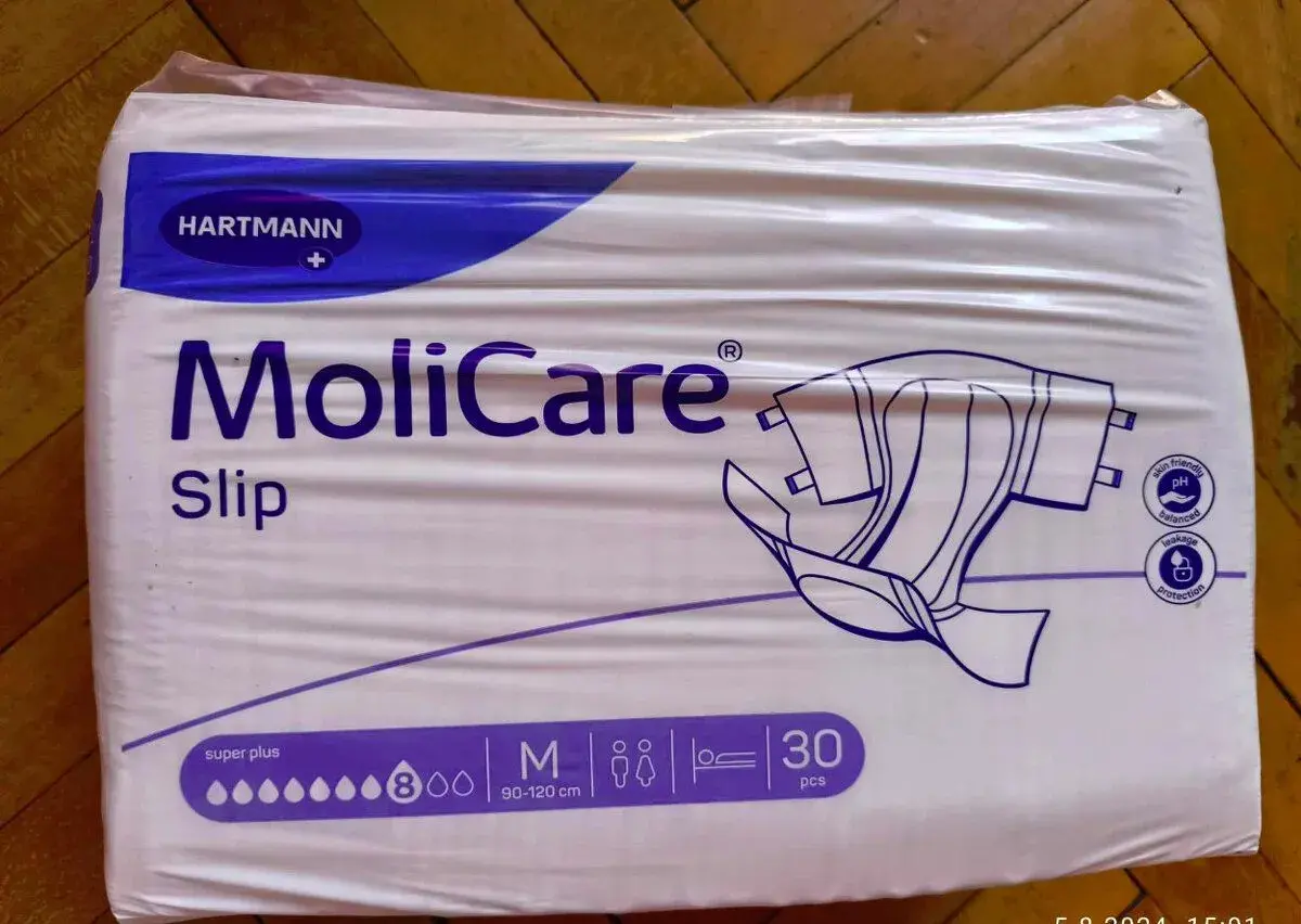 MoliCare Slip Super Plus M 90-120 cm 8 ka zalepovací plen