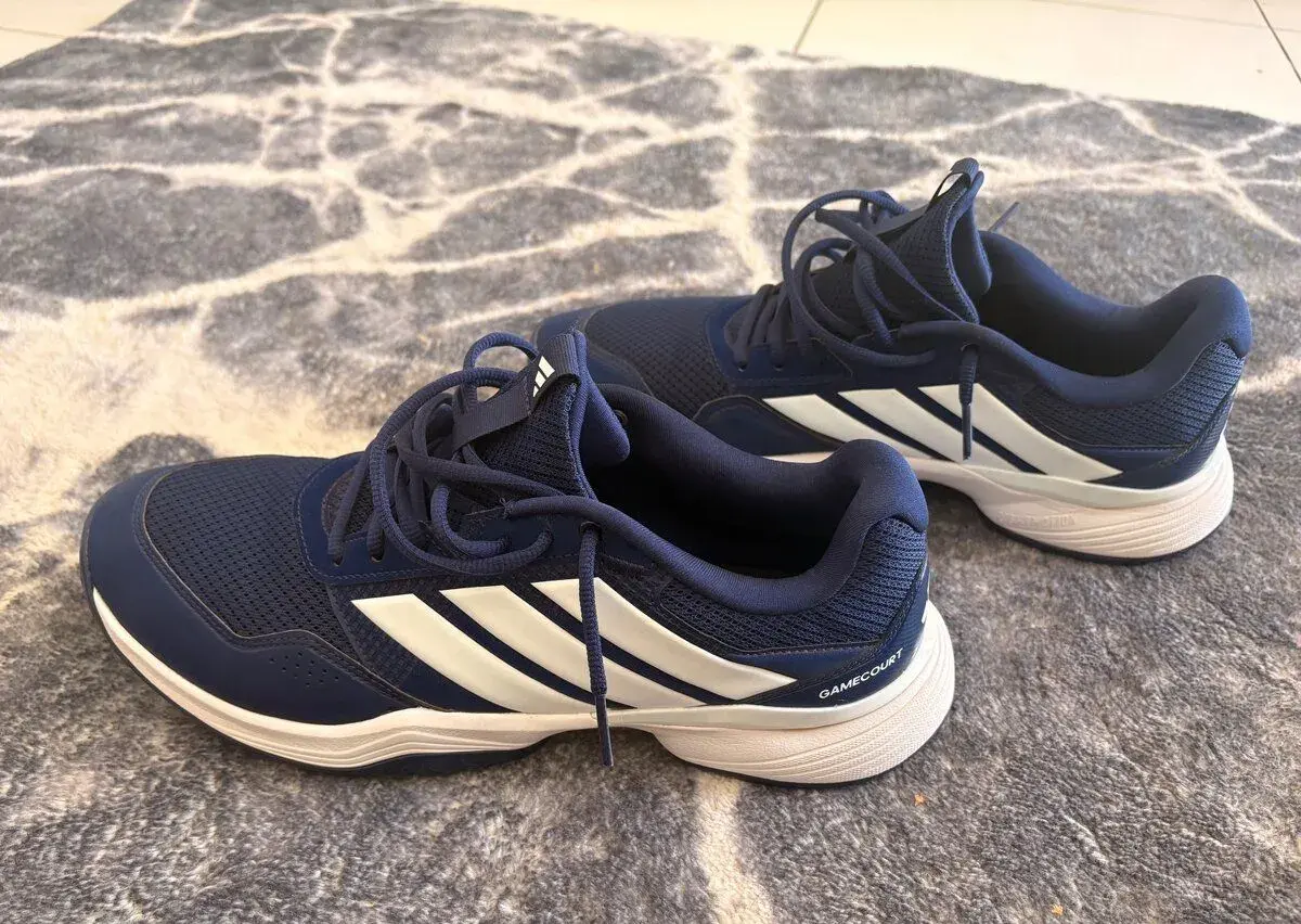 Pánská tenisová obuv adidas Gamecourt 3 Wide Dark Blue