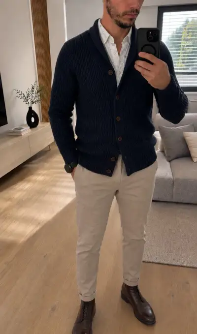 Tmavě modrý svetr Tommy Hilfiger