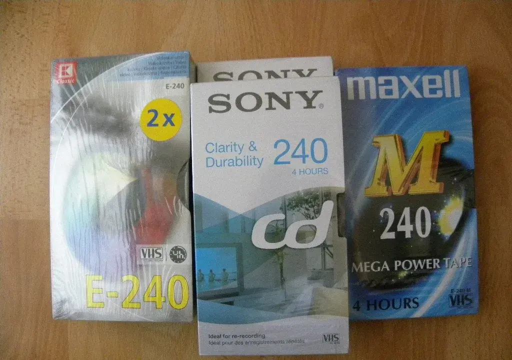 5x NOVÁ kazeta VHS 40