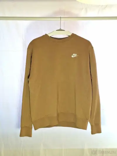 Okrově hnědá mikina Nike velikost M