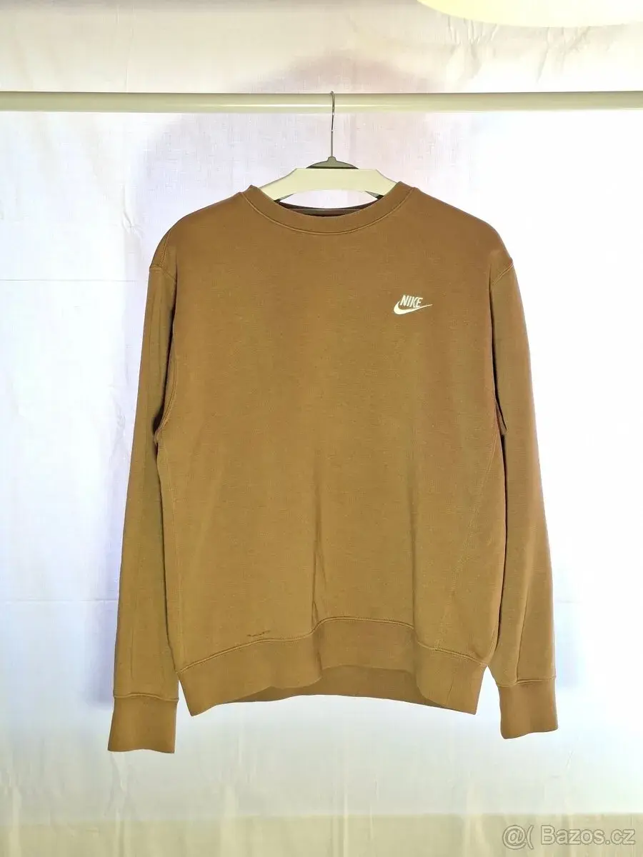 Okrově hnědá mikina Nike velikost M
