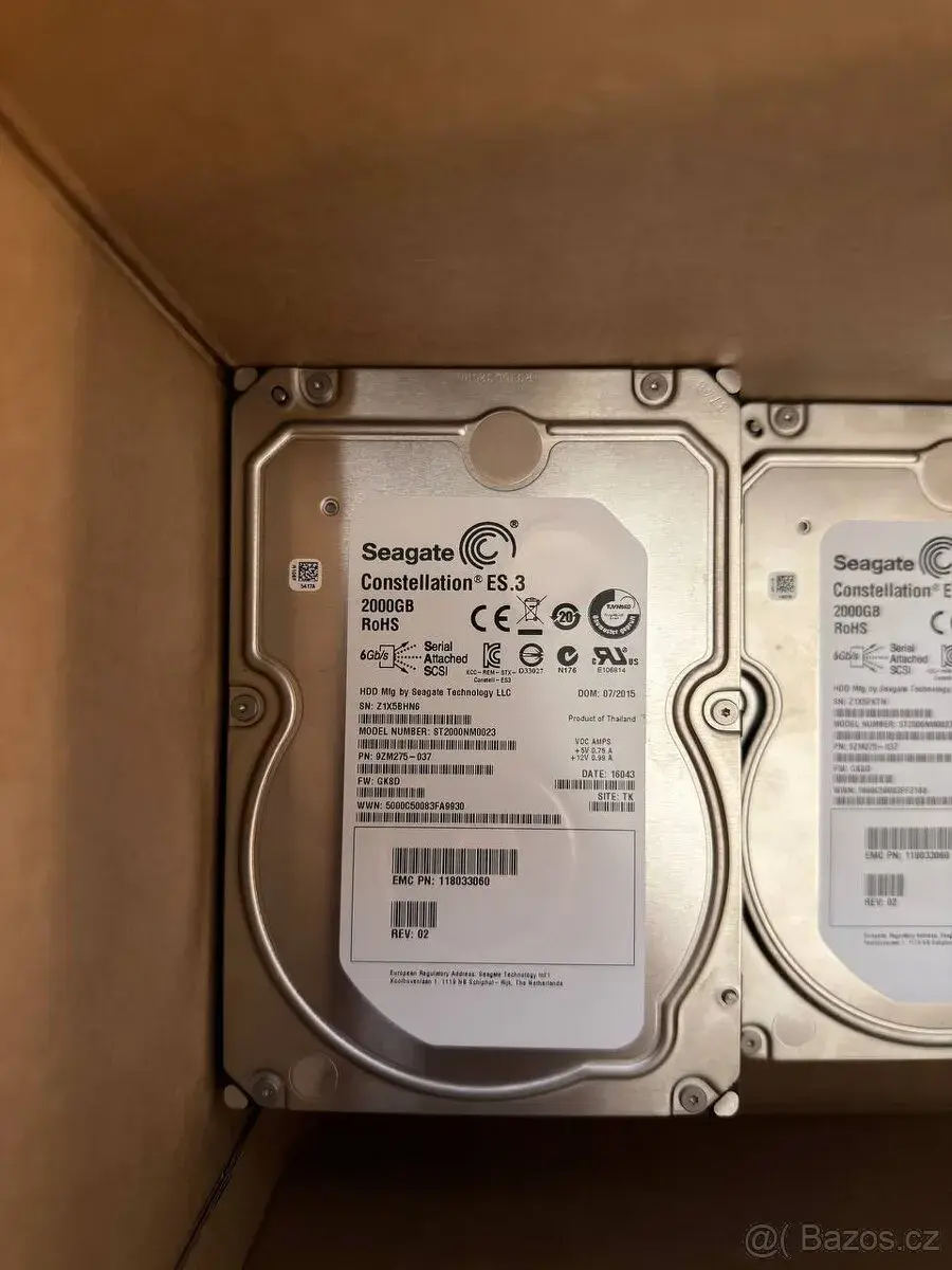 7x Seagate Constellation ES.3 2TB SAS ST2000NM0023