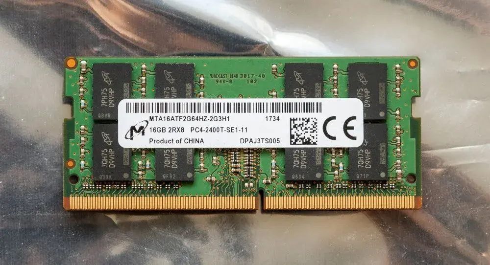 16GB DDR4 SO-DIMM RAM Micron 2400 MHz