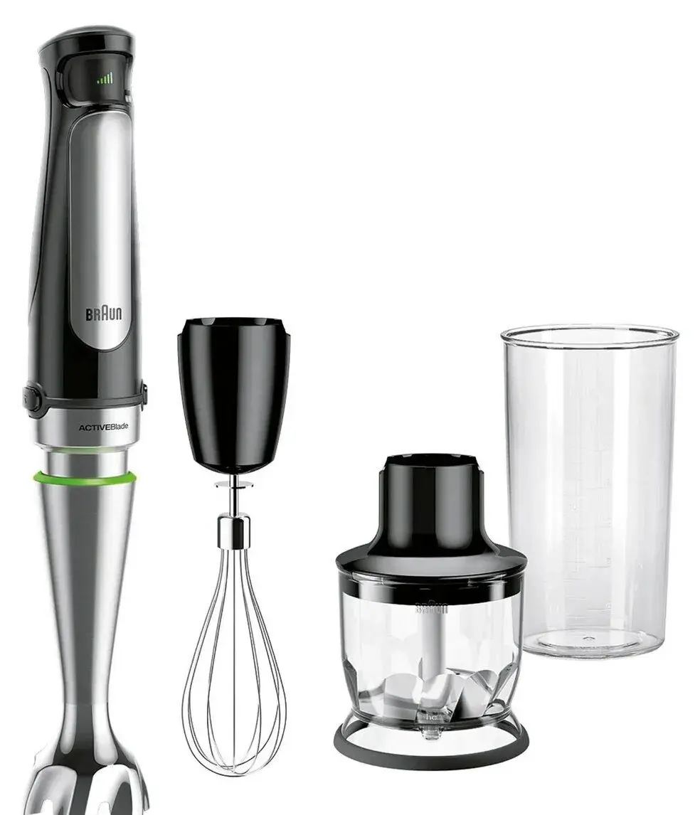Braun MQ 7025X, Ponorný mixér, 0,6 l, 1,2 m, 1000 W, Černá,