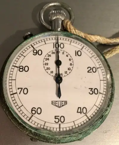 Retro stopky HEUER ČSSZ - Funkční