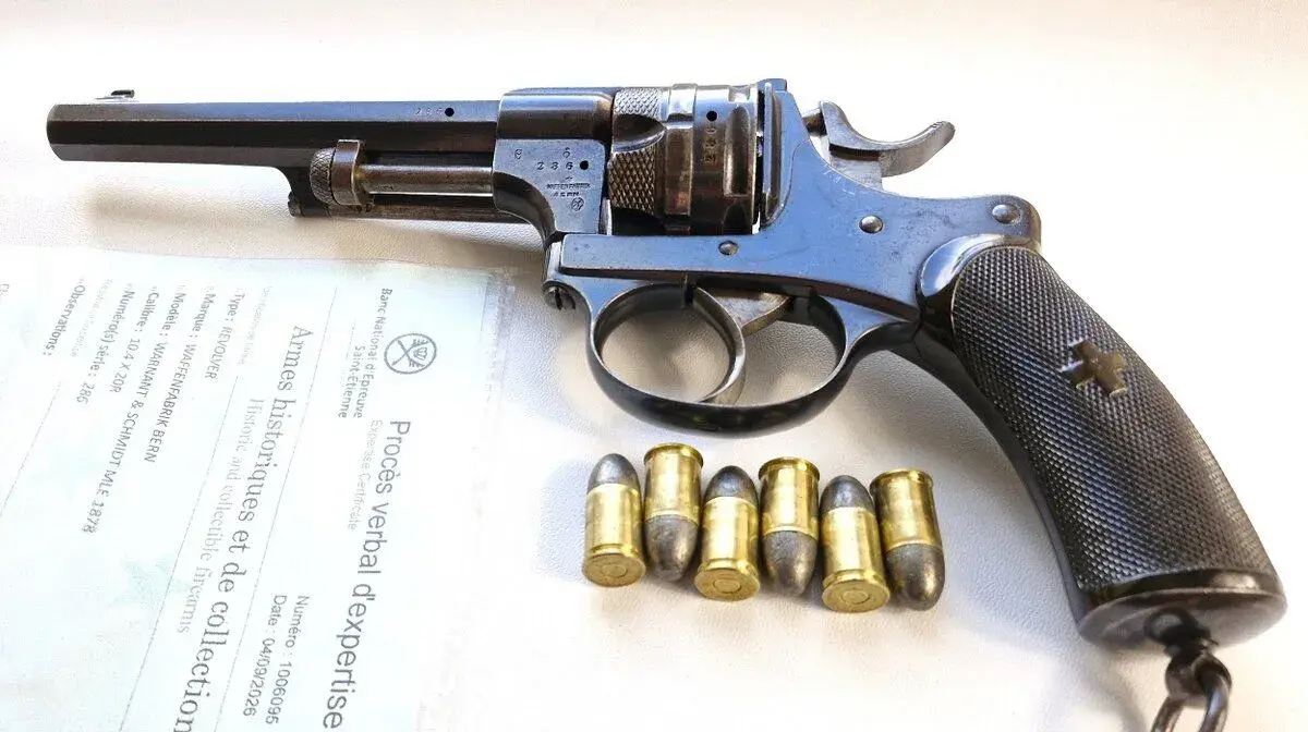 REVOLVER M1878 SWISS CAL.10,4 SWISS +PRECIZNÍ,NEJ.ORIG-STAV+