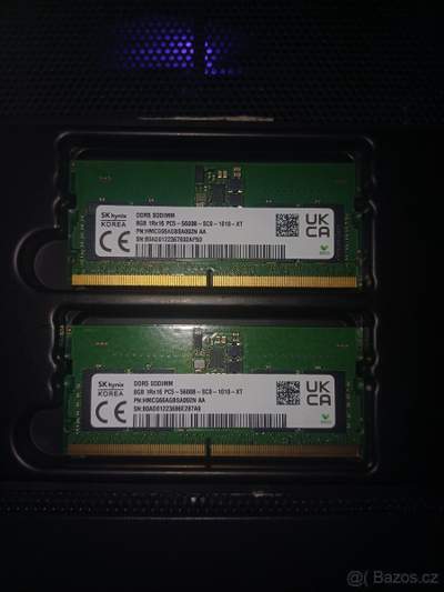 RAM do notebooku 16GB (2×8GB) DDR5 5600MHz SO-DIMM
