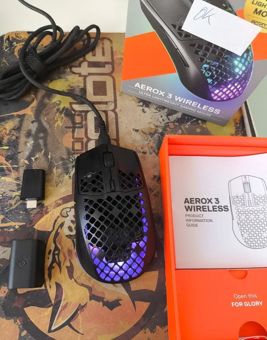SteelSeries Aerox 3 Onyx Wireless 62612 (černá - dobíjecí)