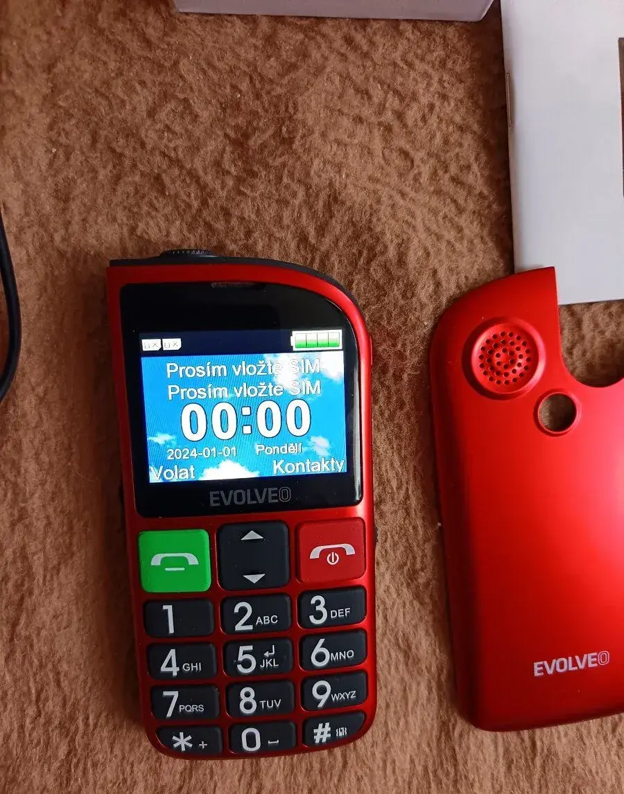 Easy phone FL červený.