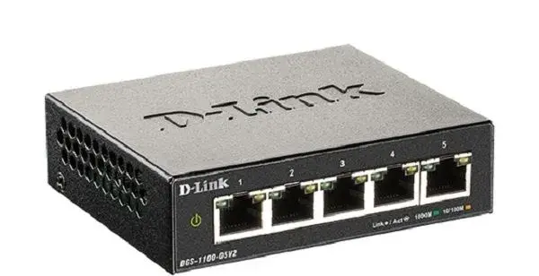 D-Link DGS-1100-05V2 5-port Gigabit Smart Managed switch