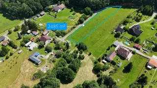 Prodej stavebního pozemku 2485 m2, obec Abrechtice u Českého
