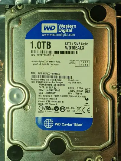 HDD 1.TB HARD-DISK 1000GB. WD10EALX. WESTERN DIGITAL