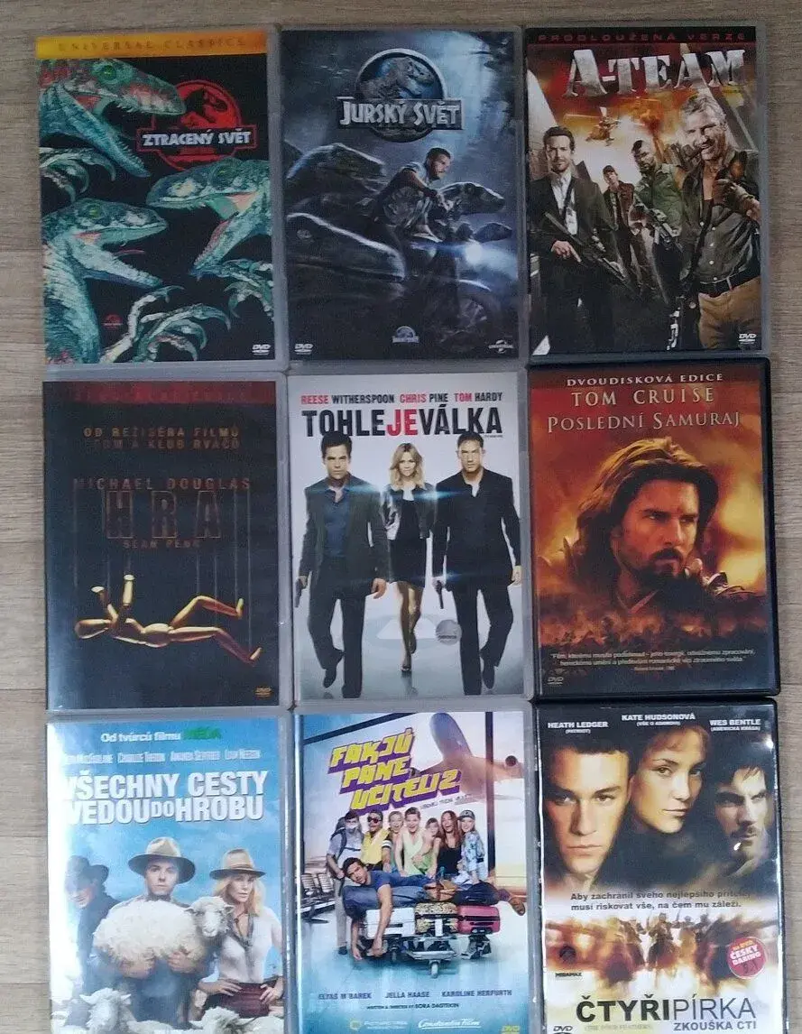 Filmy na DVD - seznam č.1