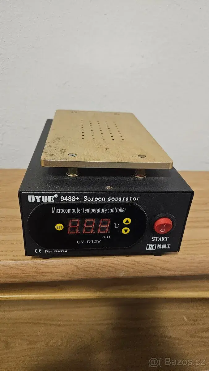 Separátor LCD displejů a skel UYUE 948S+ (výhřev + vakuum)