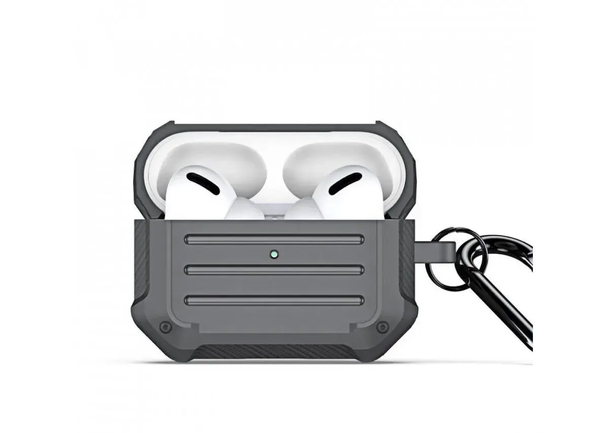 Pouzdro na sluchátka AirPods Pro, silikon, Gray/šedá