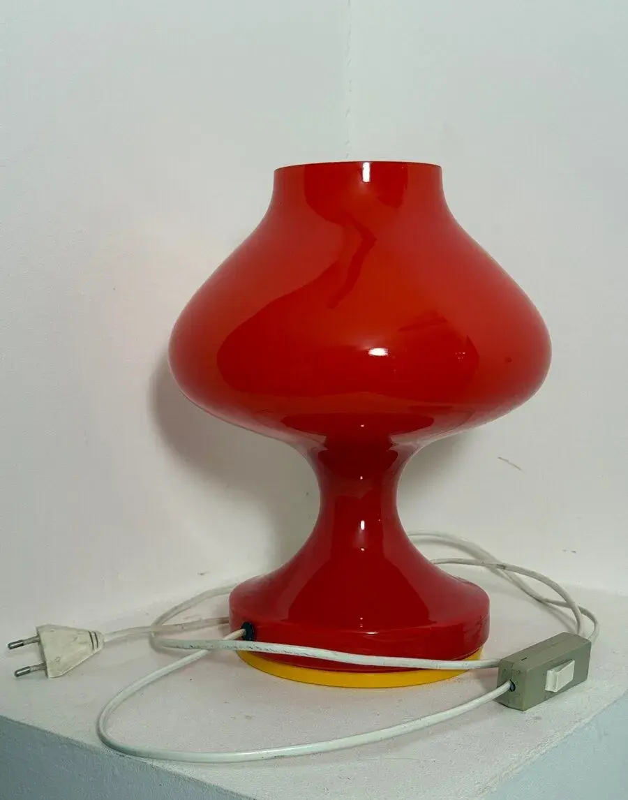 Retro stolní lampa „Hřib“ – Štěpán Tabery (70. léta)
