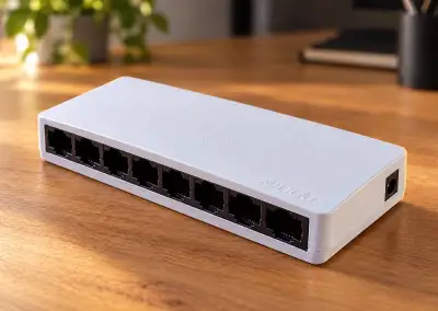 Tenda S108 – 8portový LAN switch 10/100 Mb/s, plně funkční