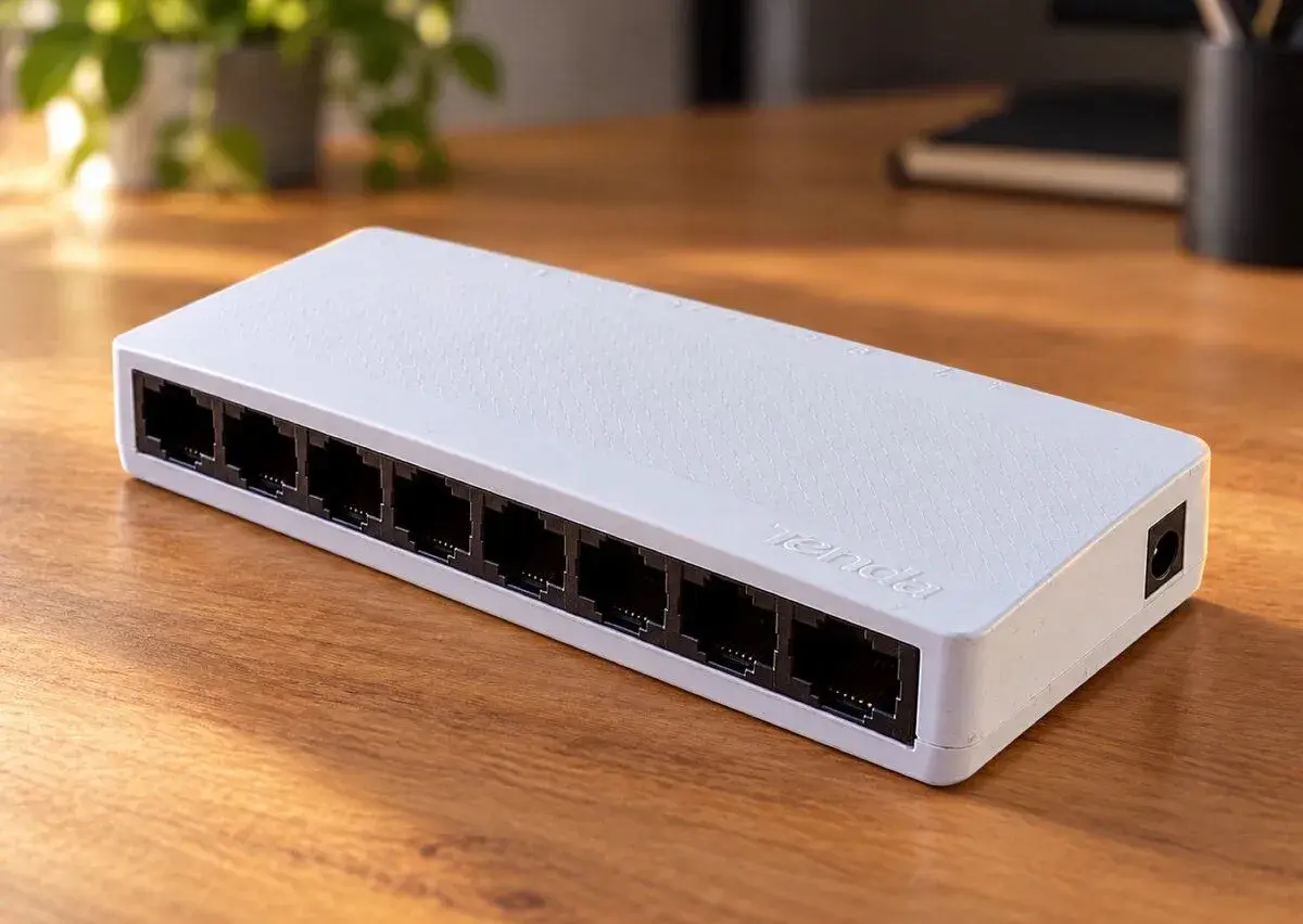 Tenda S108 – 8portový LAN switch 10/100 Mb/s, plně funkční