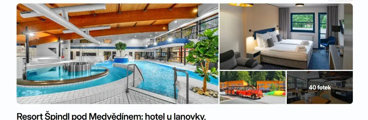 Resort Špindl pod Medvědínem 1 dospělý + 2 děti, polopenze
