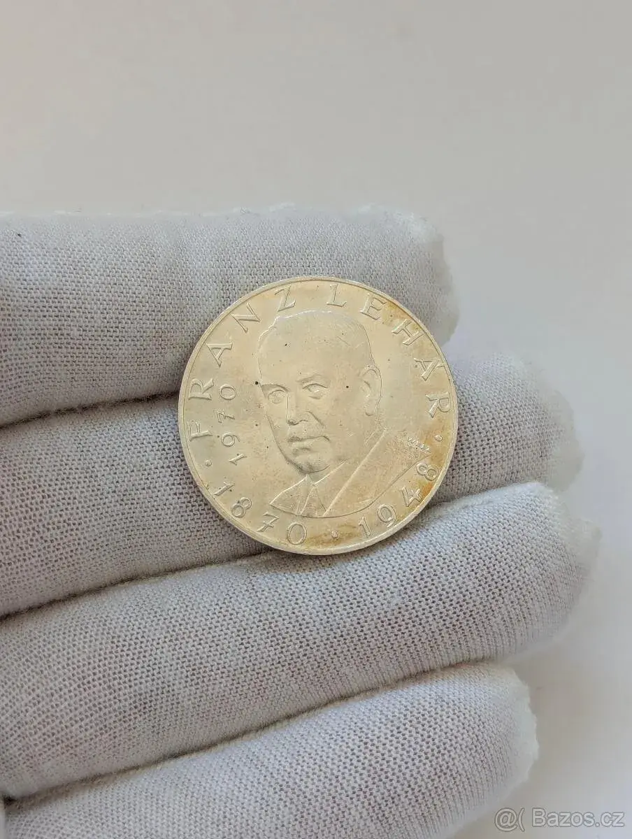 Stříbro Rakousko 25 Schilling 1970 Franz Lehár