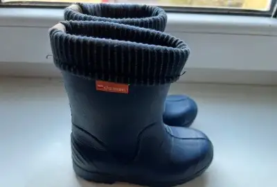 Dětské zateplené holínky, gumáky Demar vel. 22/23