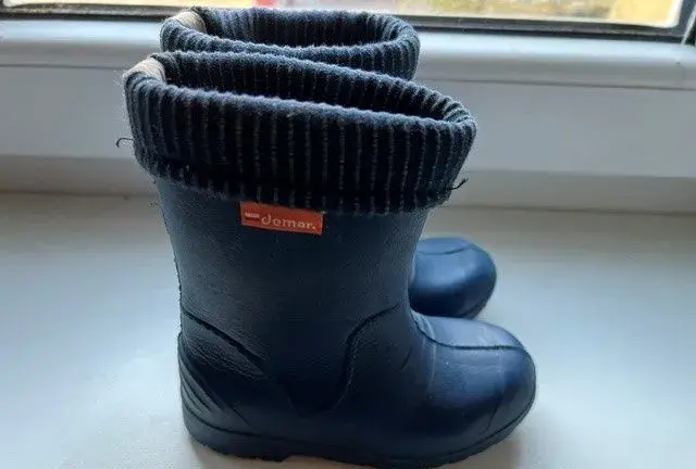 Dětské zateplené holínky, gumáky Demar vel. 22/23