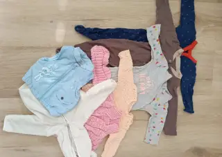 Oblečení pro holčičku, vel. 62, 68, 74; 44 ks