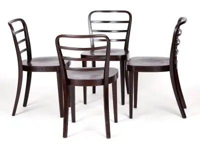 4x židle THONET, J Frank, stav